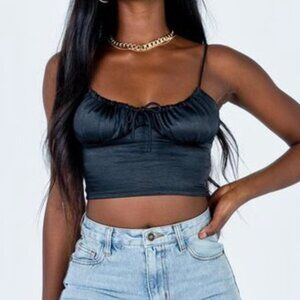 Princess Polly Tie Front Crop Top